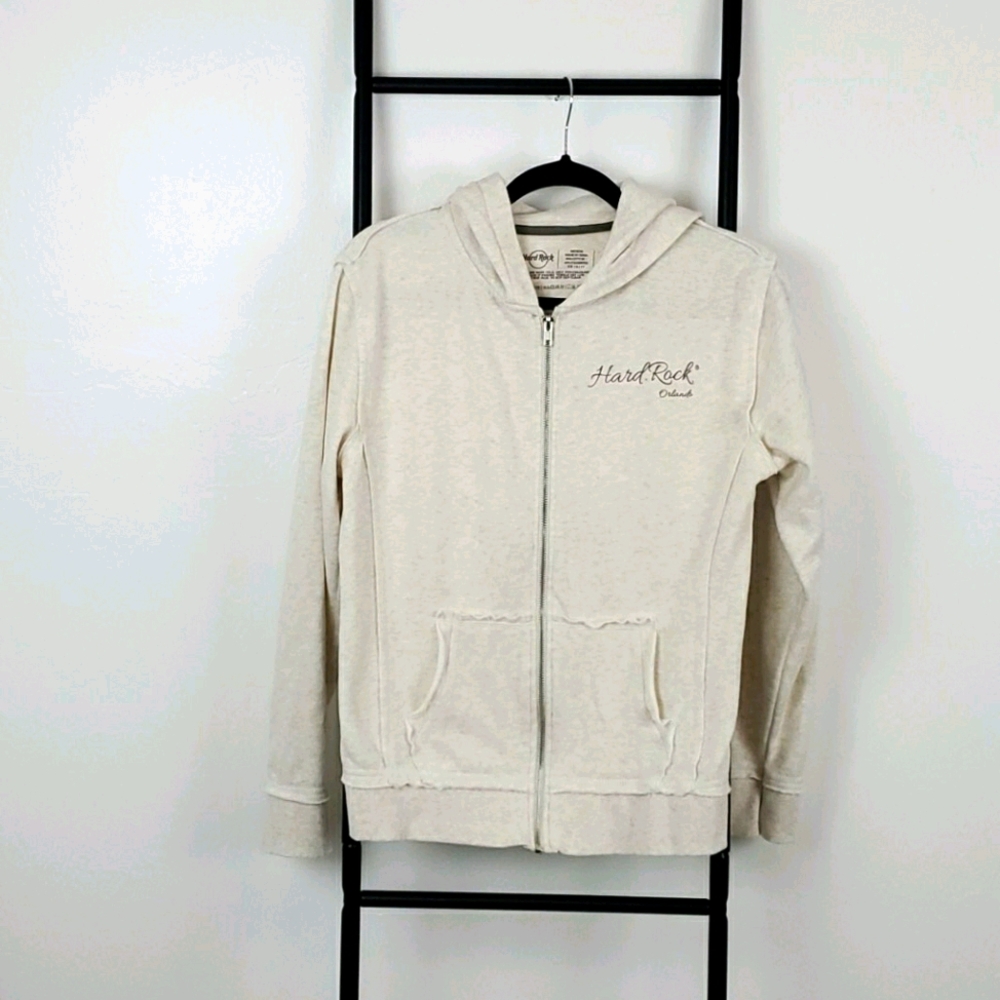 Hard Rock Cafe hoodie sweater full women zipper size M